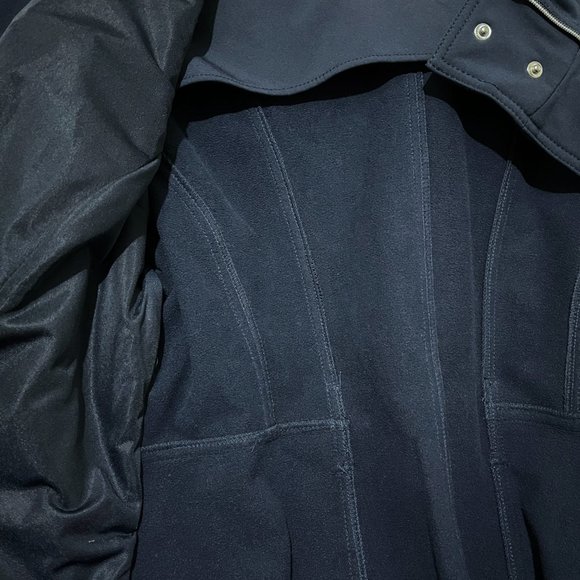 Jessica Simpson Soft Shell Tie Waist Zip Up Jacket with Thumb Holes - Picture 12 of 16